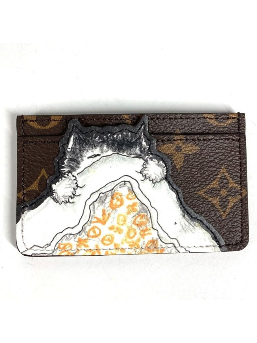Louis Vuitton Card Case Holder Catnap Monogram Canvas Brown